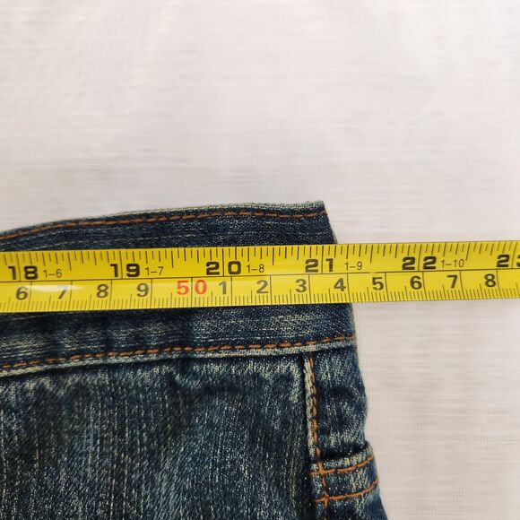 Chaps Jeans Men 42x32 (Fit 42.5x31.75) Blue Denim Straight Leg Grunge Retro Boho - Picture 12 of 16